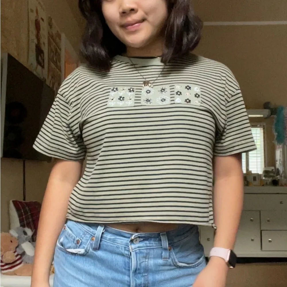 Striped patchwork top - Picture 2 of 4